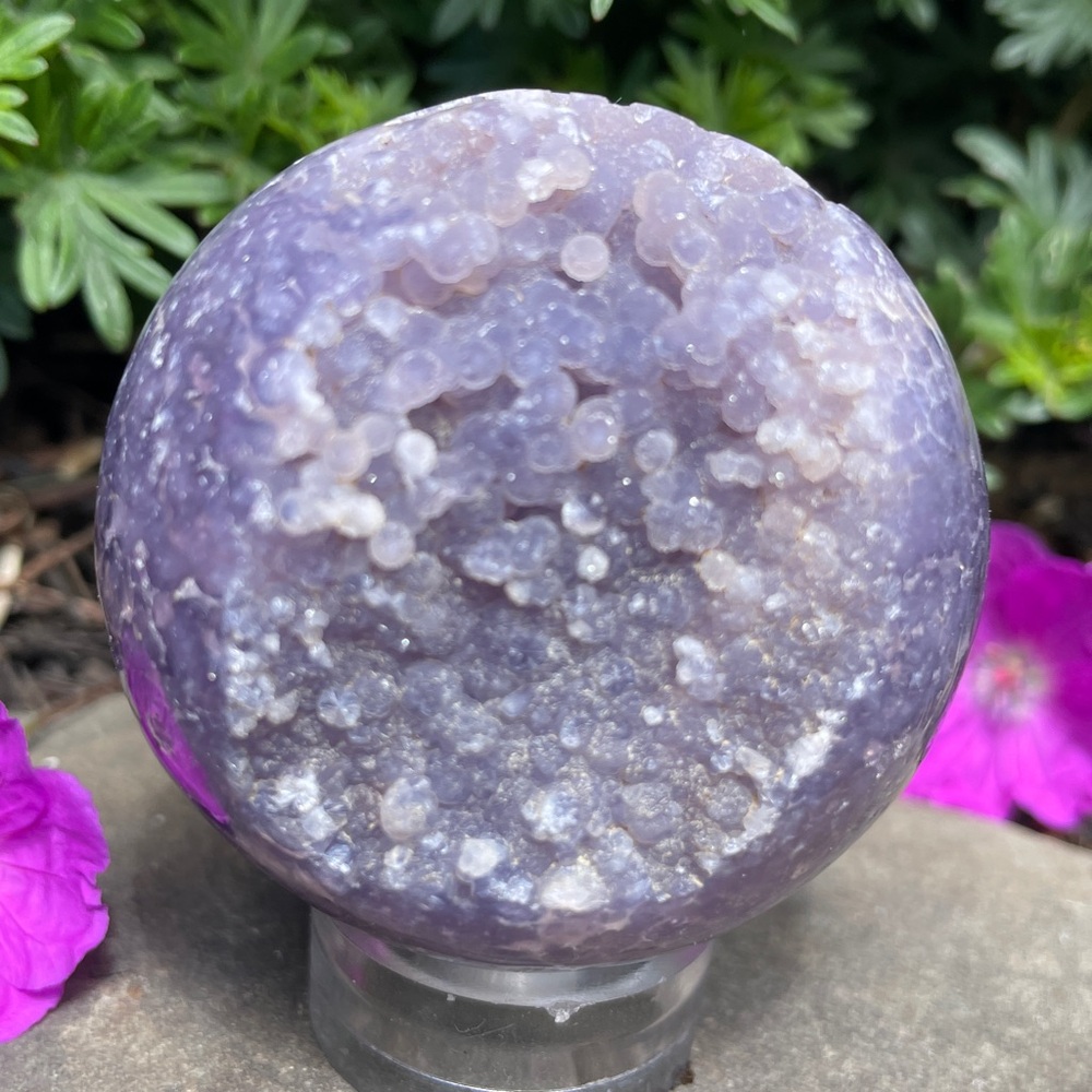 Grape Agate Sphere (Super Sparkly!)